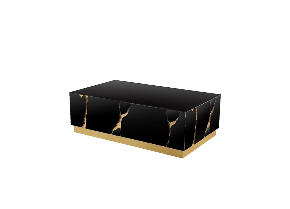 Arabella soffbord i svart glas.